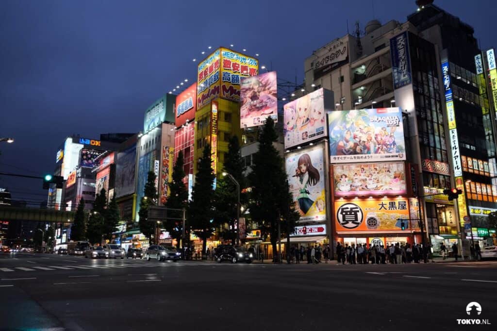 Akihabara Electric Town bei Nacht