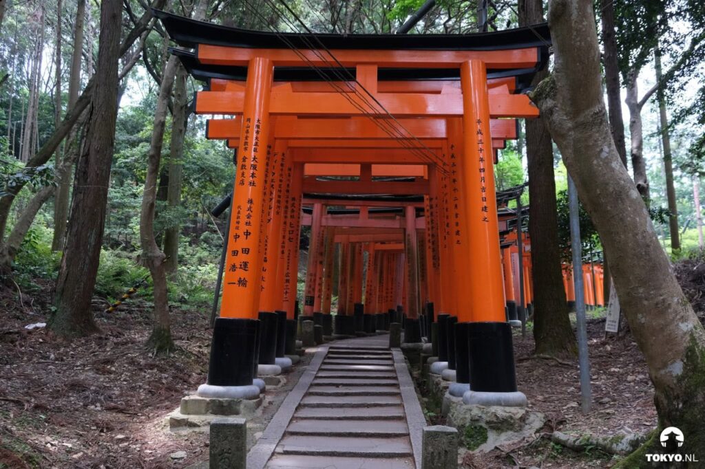 Das Tempelgebiet von Fushimi Inari in Kyoto
