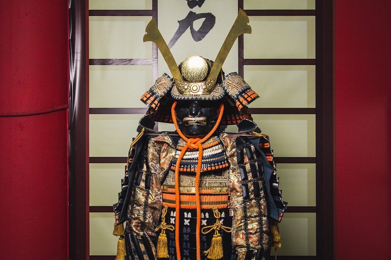 Ausstellung Samurai-Rüstung (Yoroi) in Japan