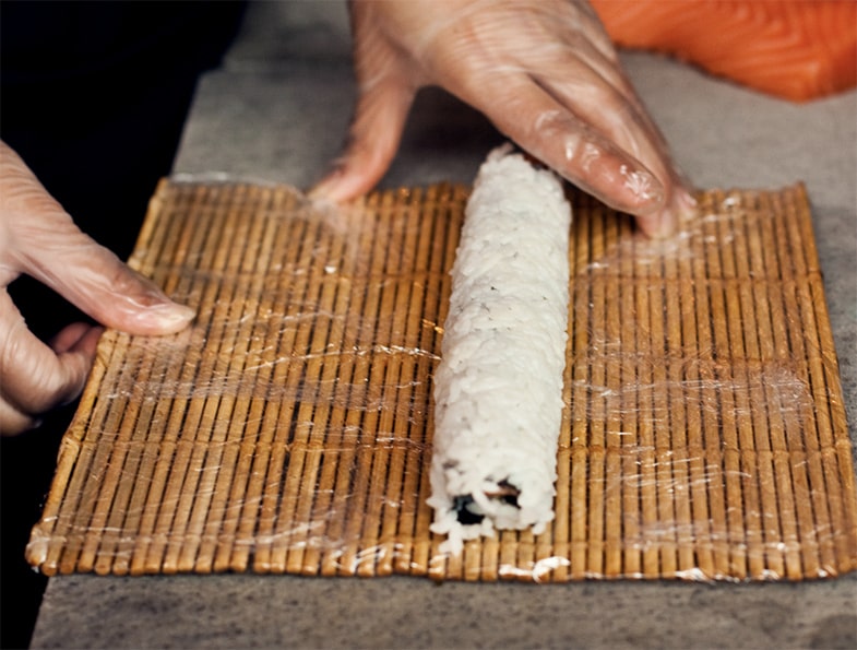 Sushi Rollen Ungeschnitten