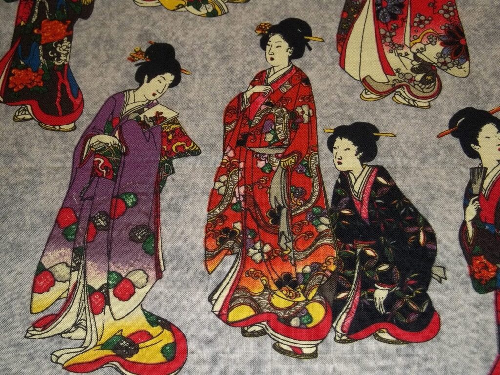 Geishas auf einem Gemälde