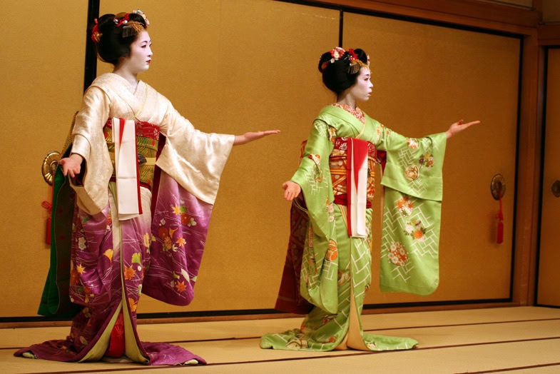 Japanischer Geisha-Tanz