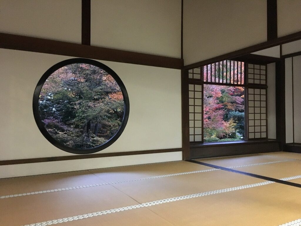 Die japanische Bodenmatte Tatami